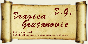 Dragiša Grujanović vizit kartica